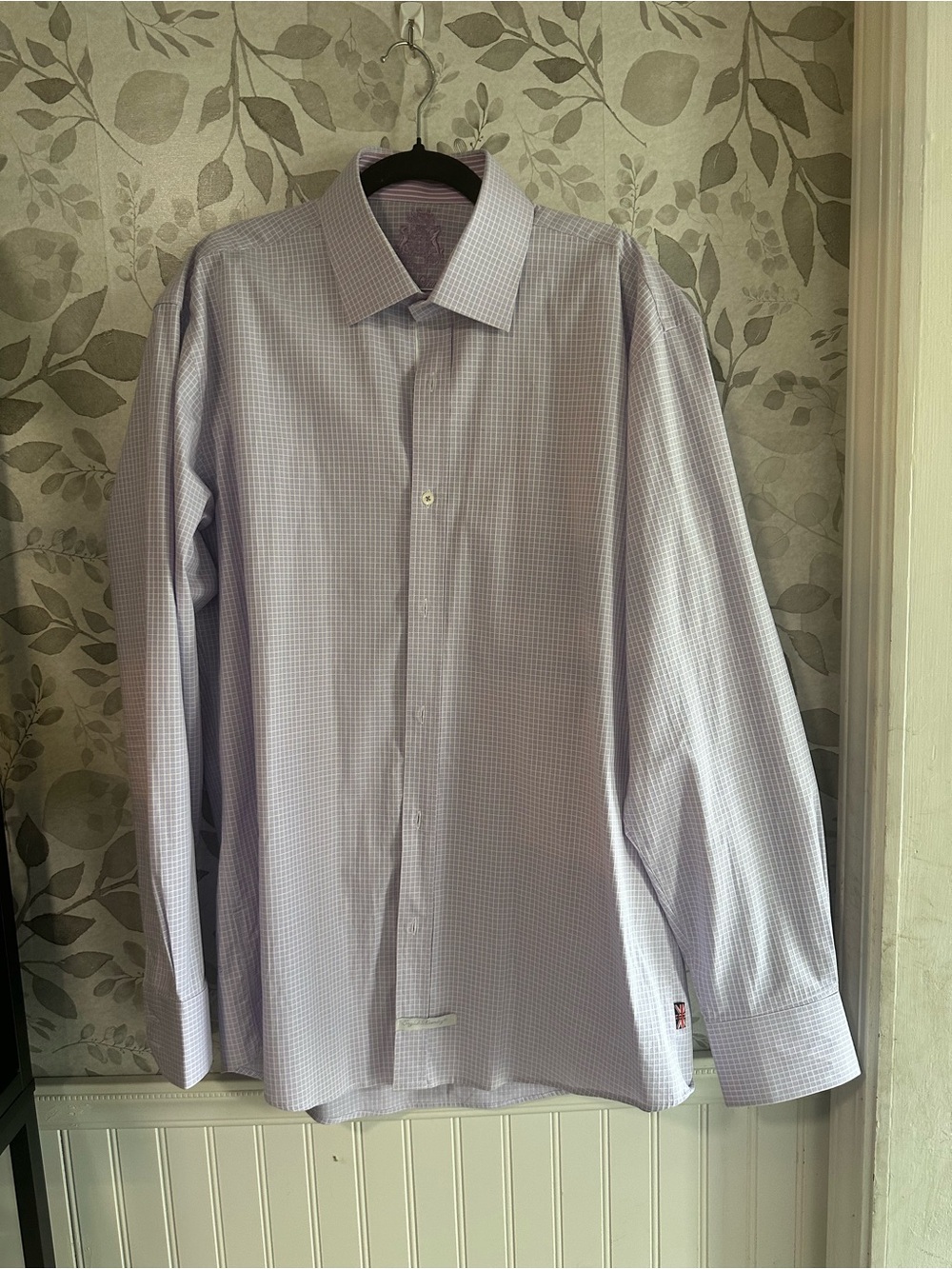 English Laundry Lavender Dress Shirt 16.5  36/37